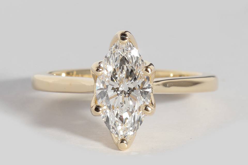 Anillo Solitario Marquise