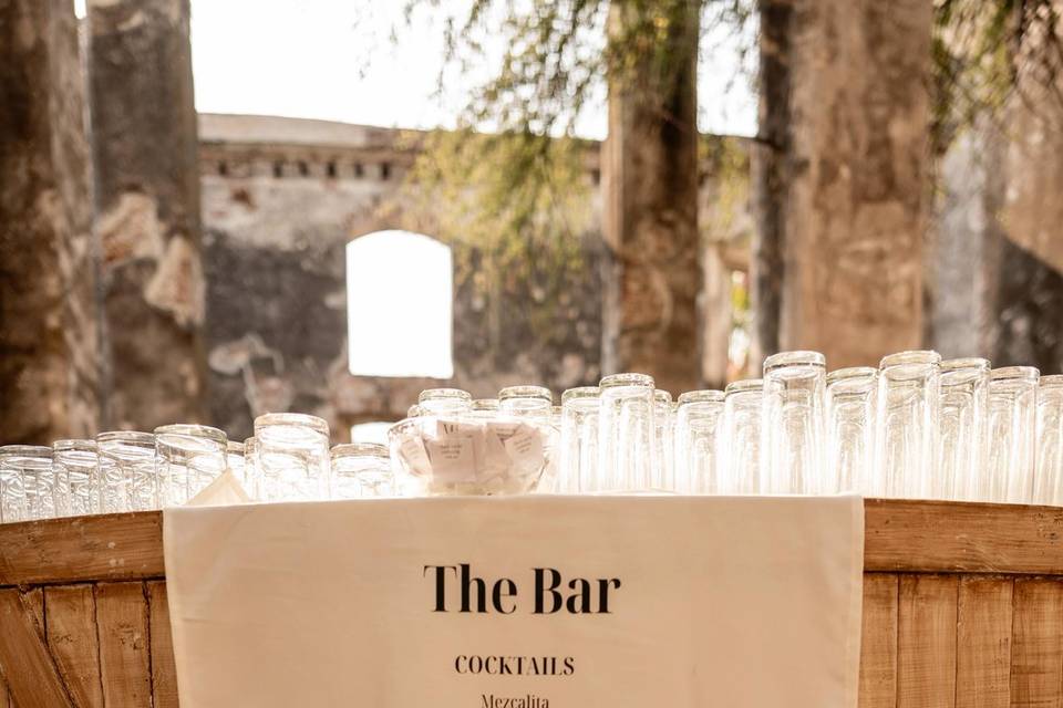 Menu de tela para bar