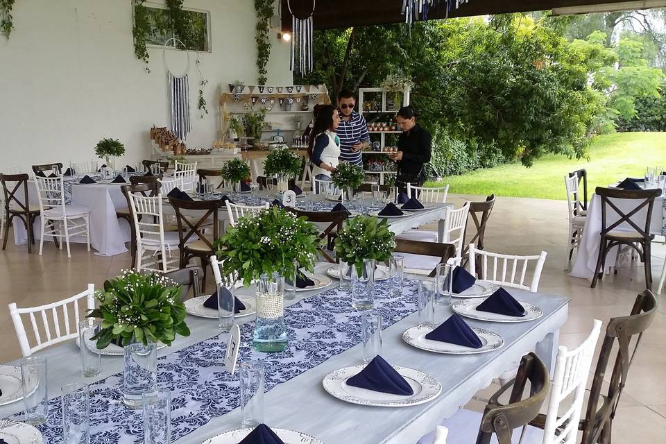 Terraza con jardín