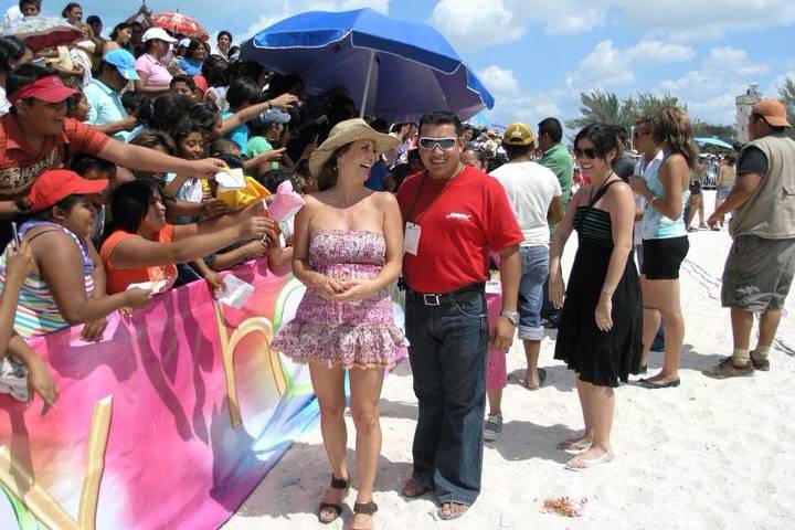 DJ.Baron con Andrea Legarreta