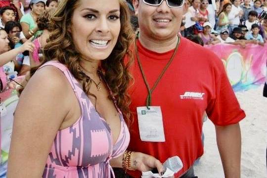 DJ.Baron con Galilea Montijo