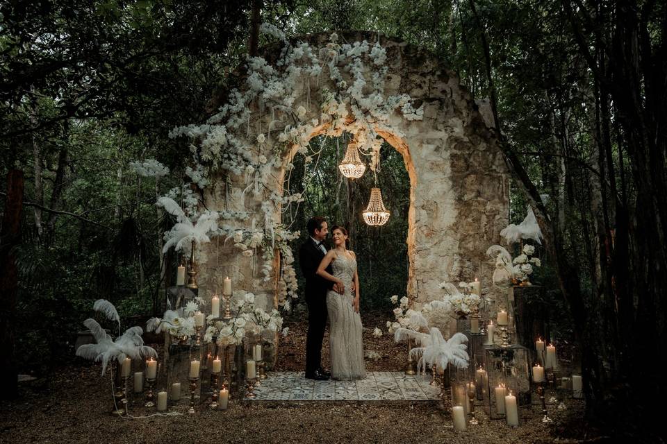 Boda en una ruina