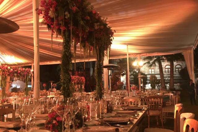 Centros de mesa largos