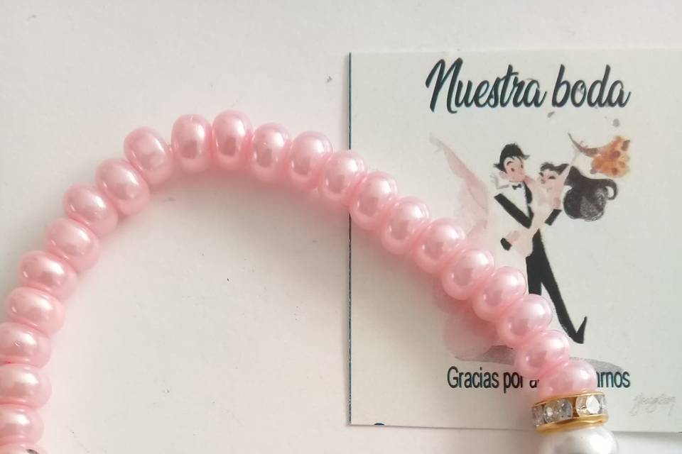 Puls perla rosa con rondel