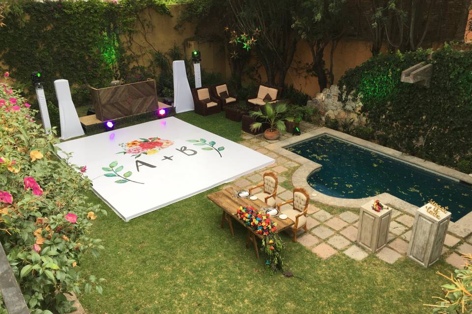 Pista de baile personalizada