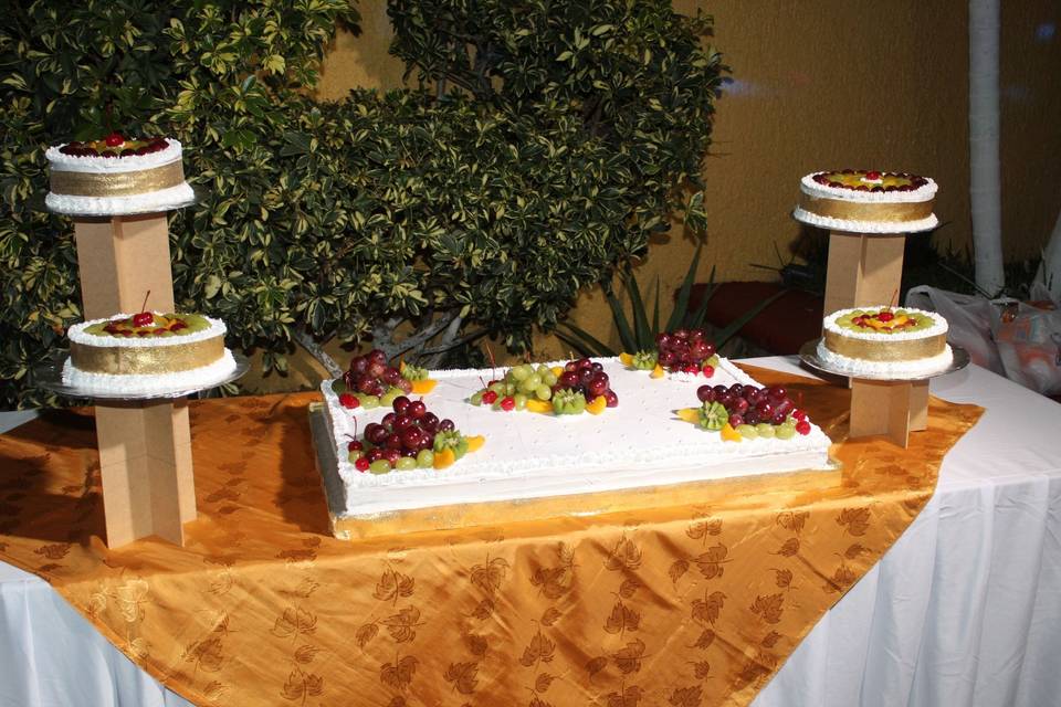 Pastel en boda
