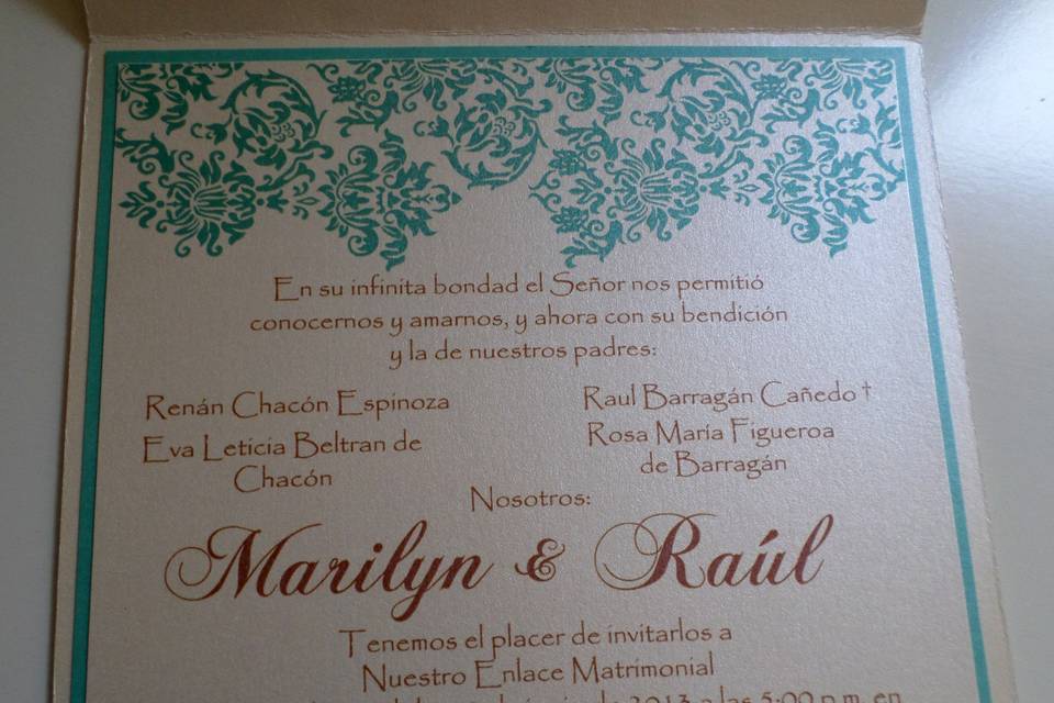 Invitacion boda