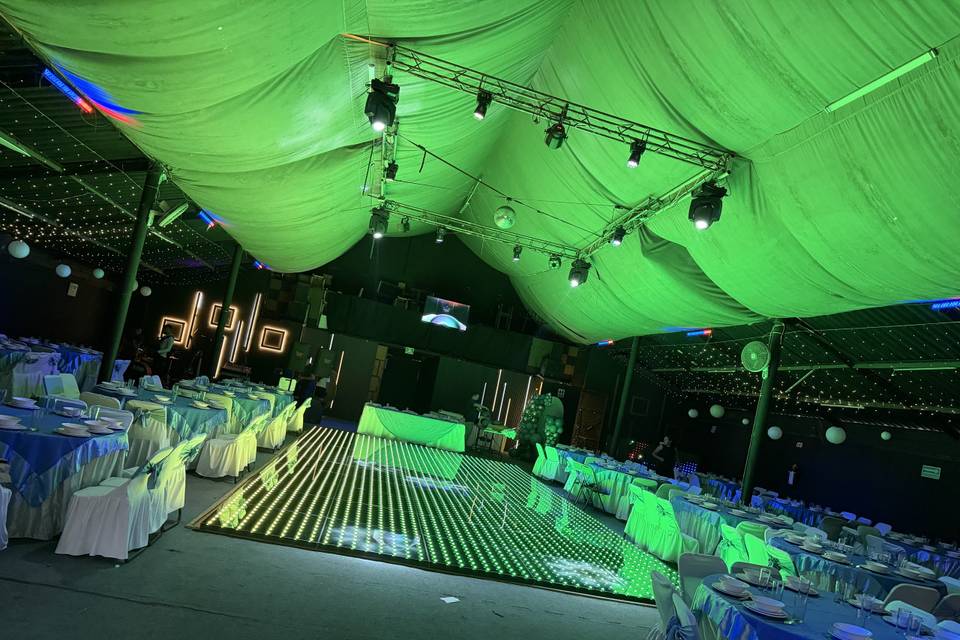 Pista iluminada