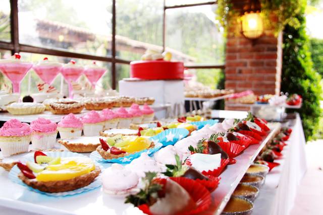 Mesa de postres personalizada