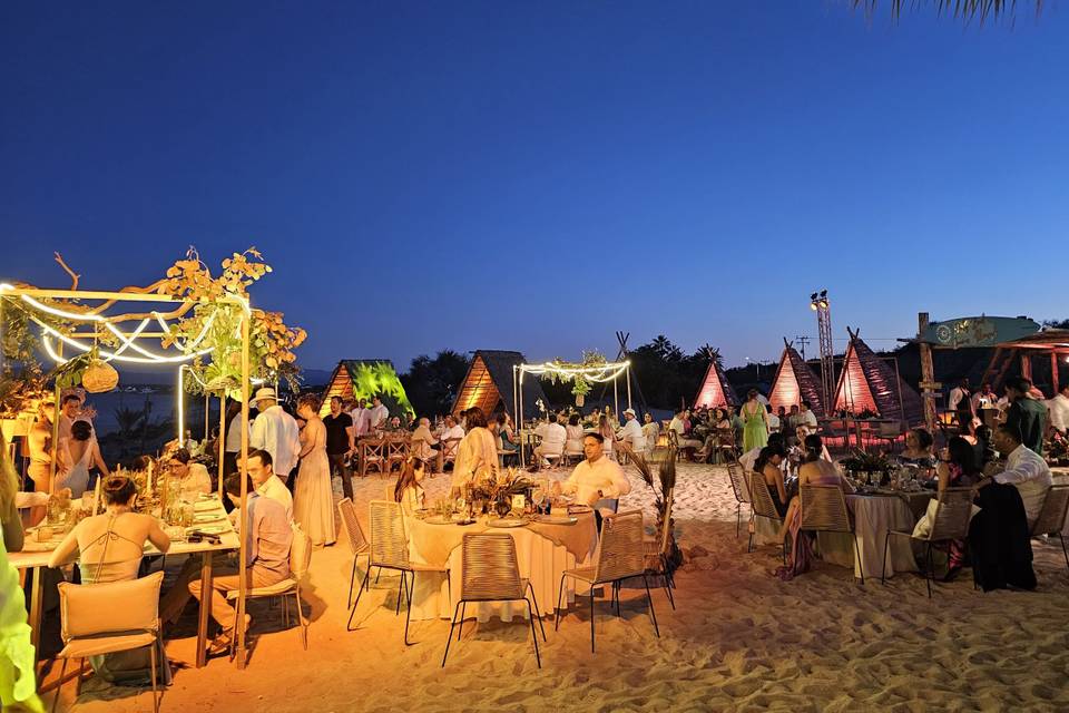 Lugar de playa para organizar eventos