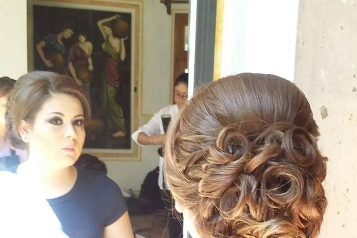 Peinado y maquillaje de novia