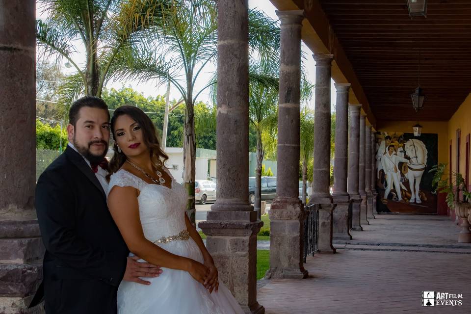 Novios en la hacienda