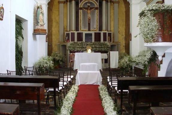 Flores para la iglesia