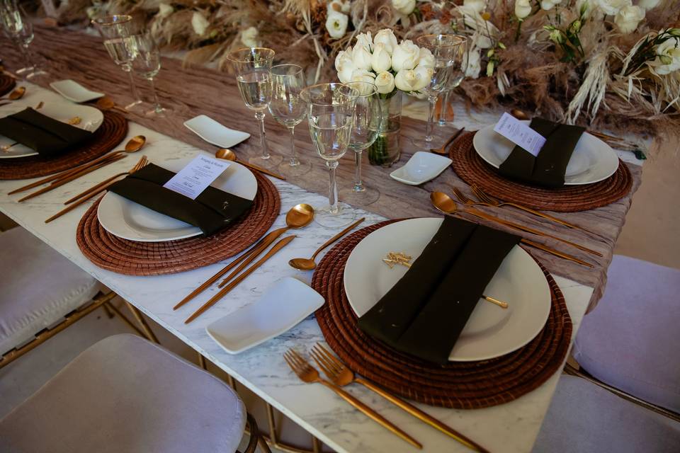 Table styling boho