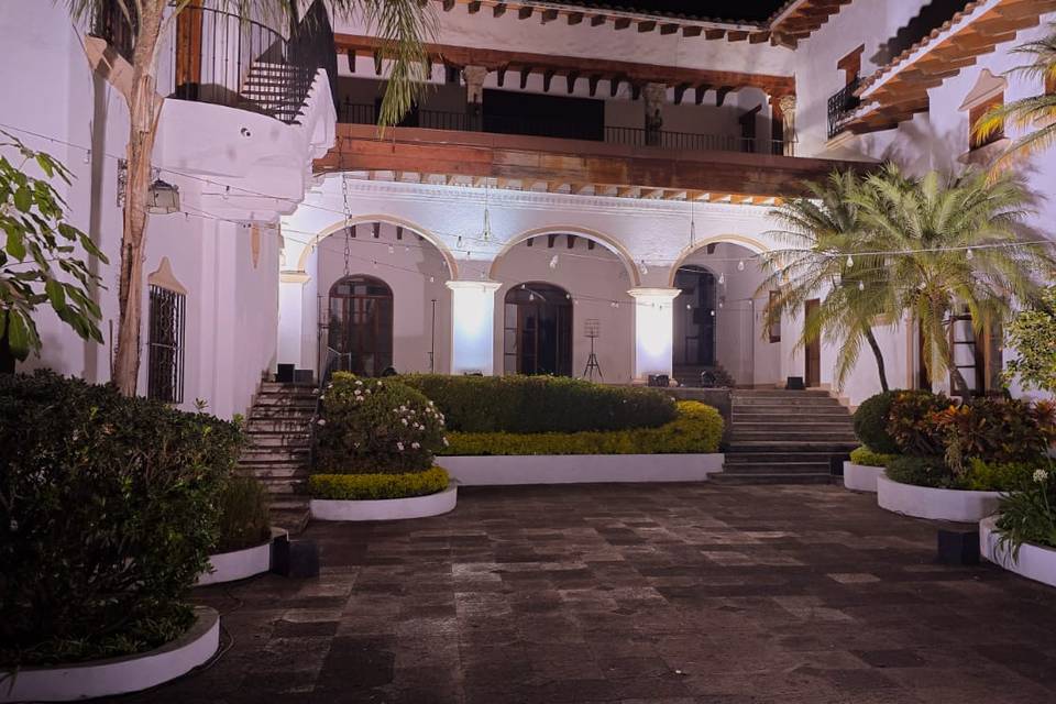 Casa con iluminación