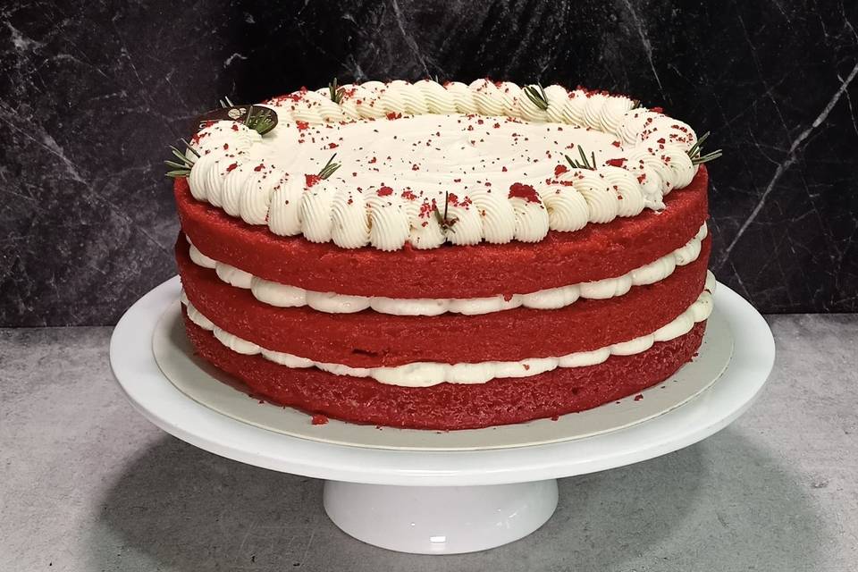 Pastel de bodas (red velvet)