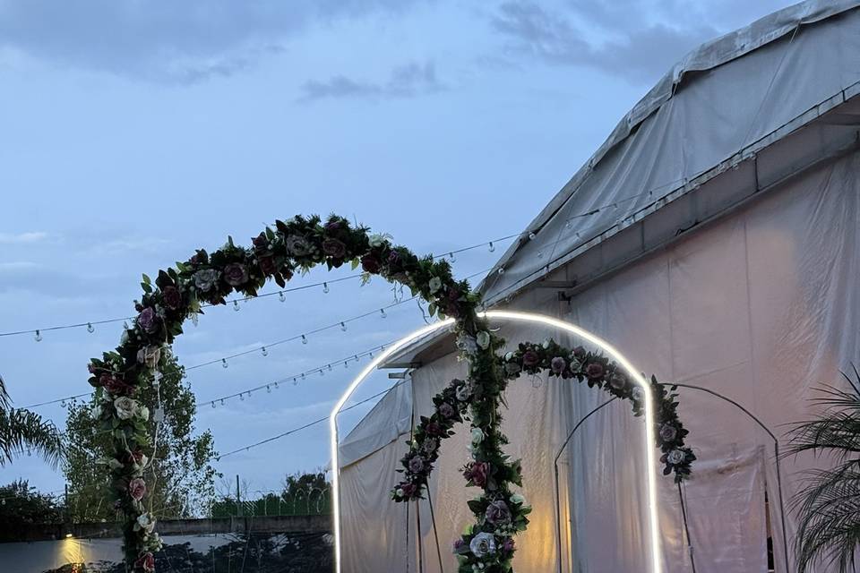 Entrada al salón