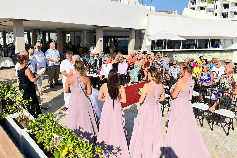 Boda frente al mar