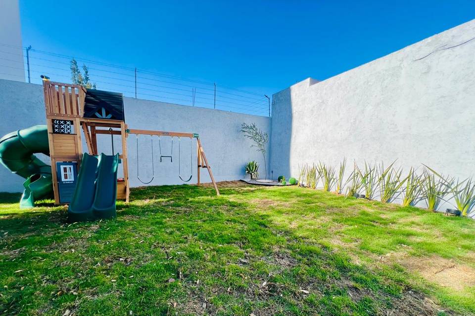 Terraza cubierta para celebraciones