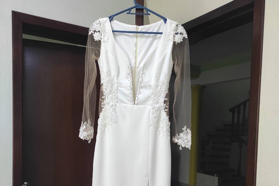 Vestido de novia para boda civ