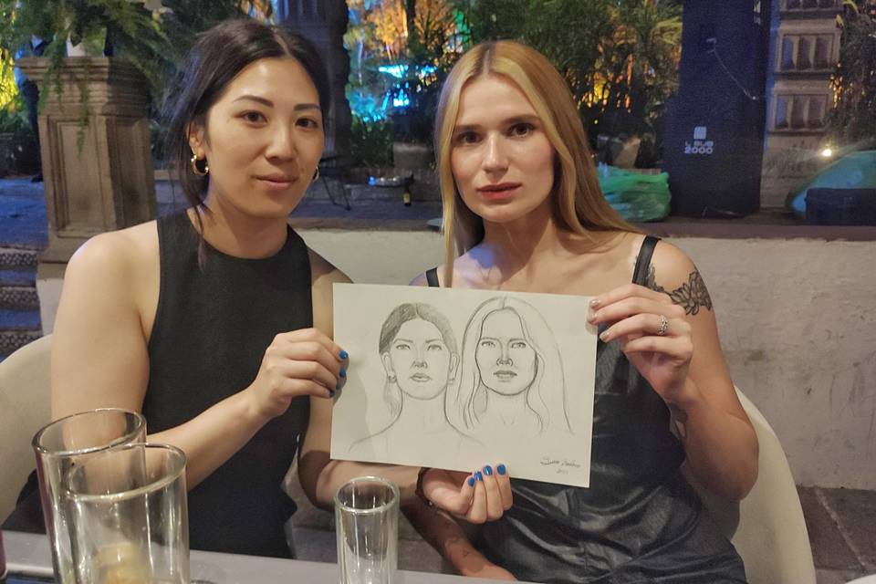 Retrato en grafito