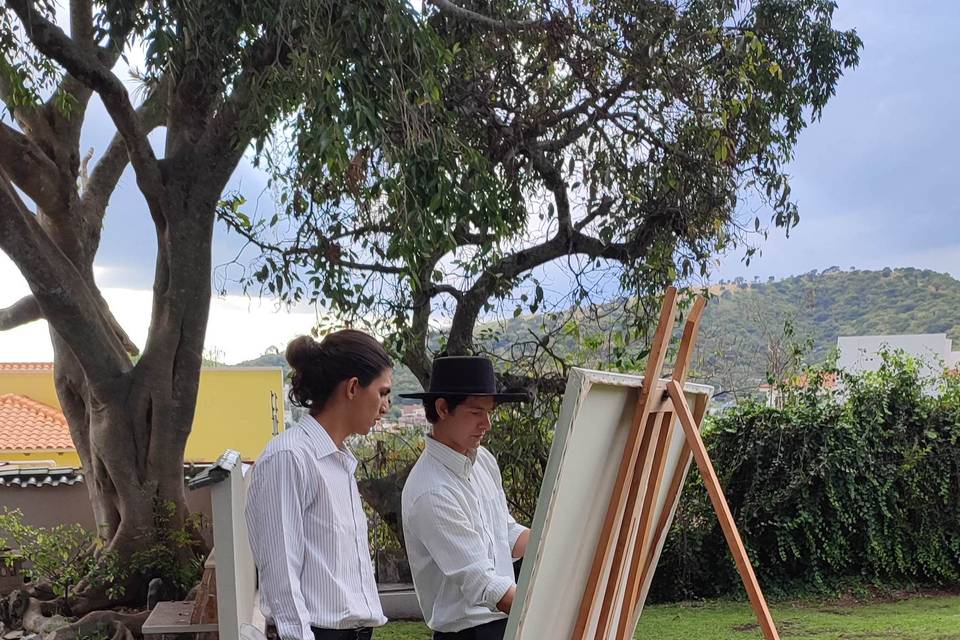 Pintura de la boda