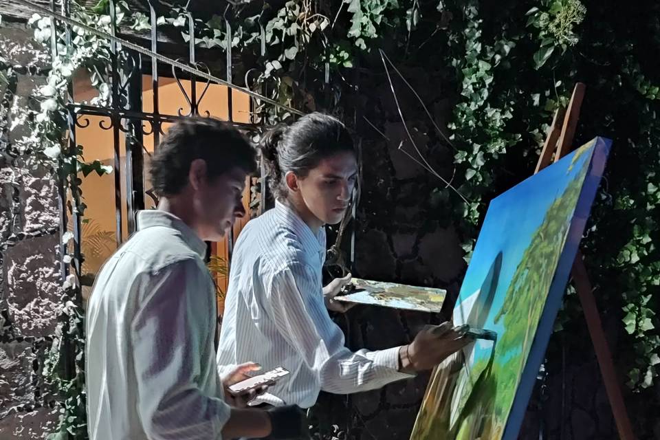 Pintura de la boda