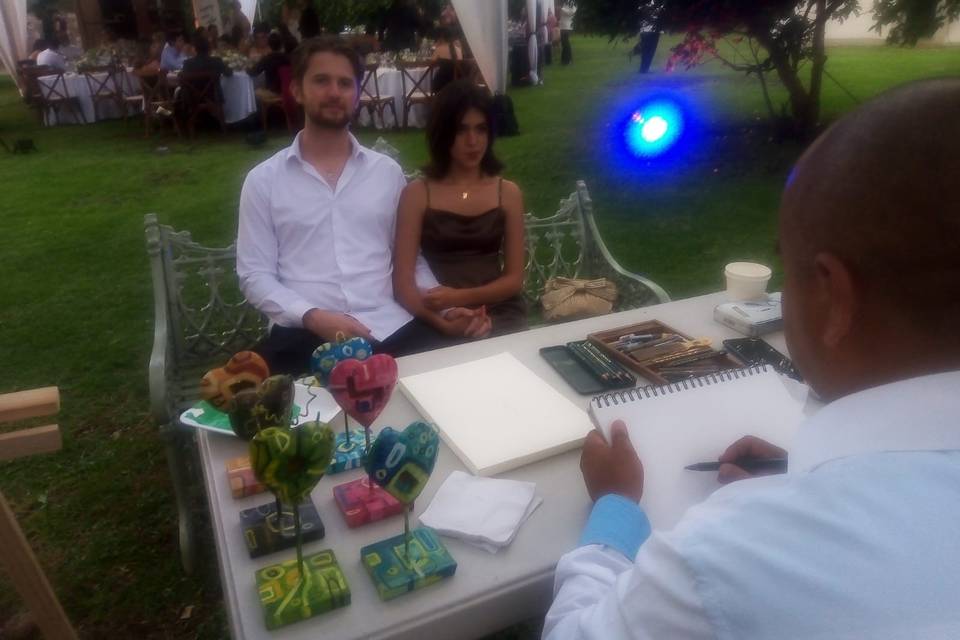Retrato en grafito