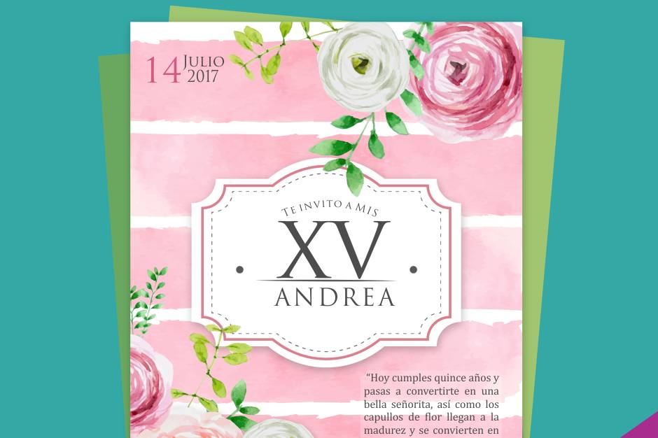 Invitacion floral