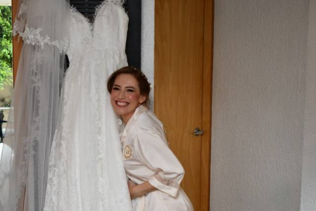 Novia feliz