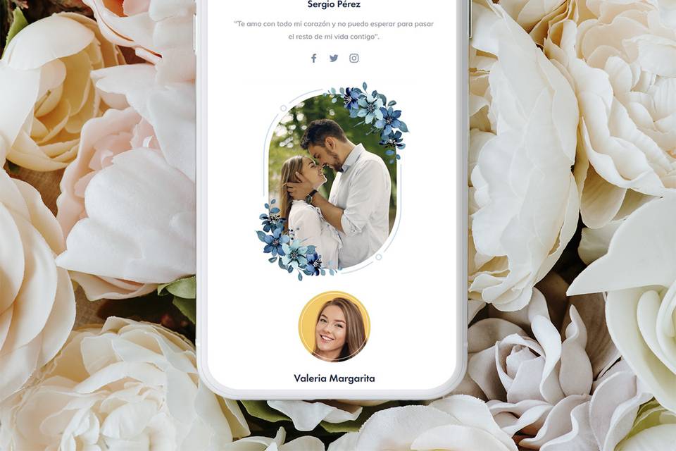 Invitación digital para boda