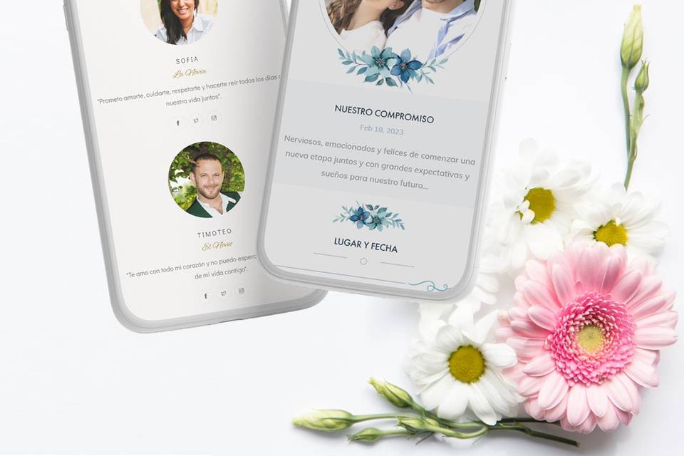 Invitación digital para boda