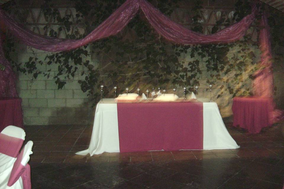 Mesa de novios