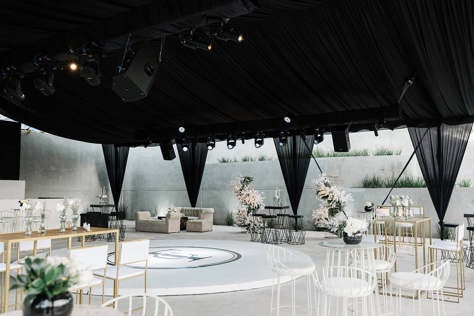 Lugar al aire libre para organización de eventos nupciales