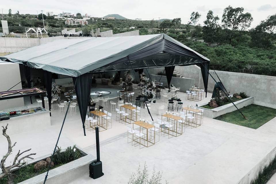 Lugar al aire libre para organización de eventos nupciales