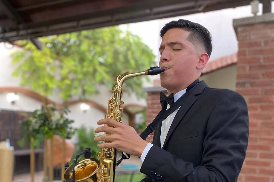 Saxofonista David Pérez