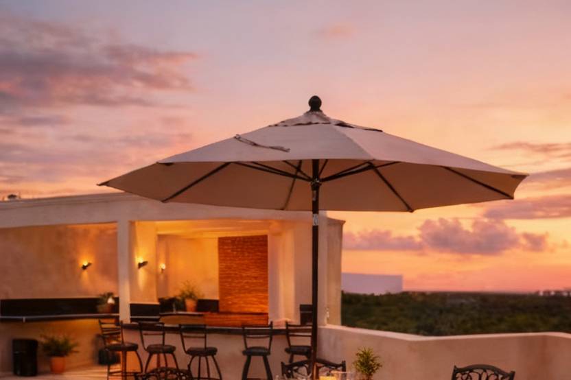 Terraza con vista al mar