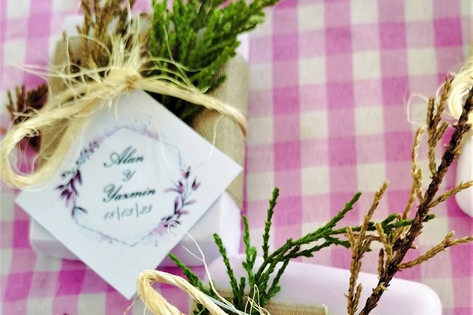 Jabón de lavanda para boda