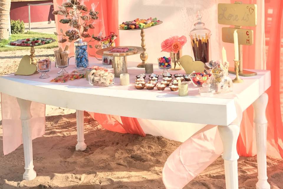 Mesa de dulces para Boda