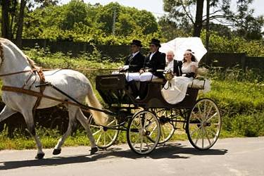 Novios en Carreta