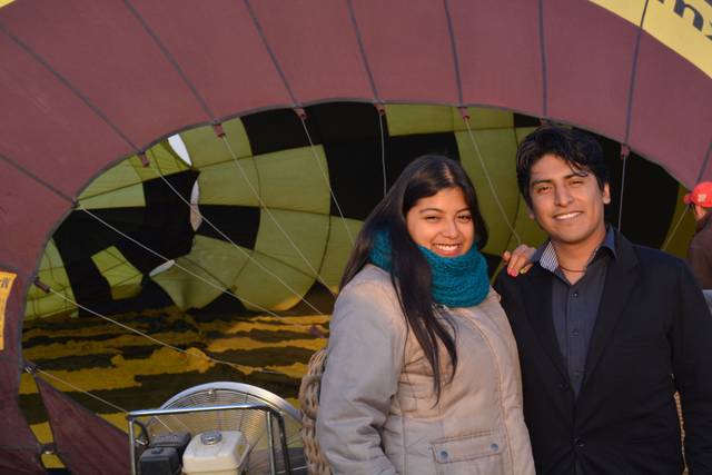 Con el globo