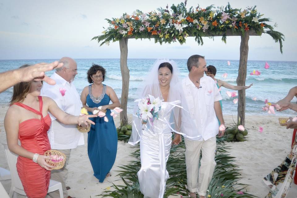 Ceremonia en la playa