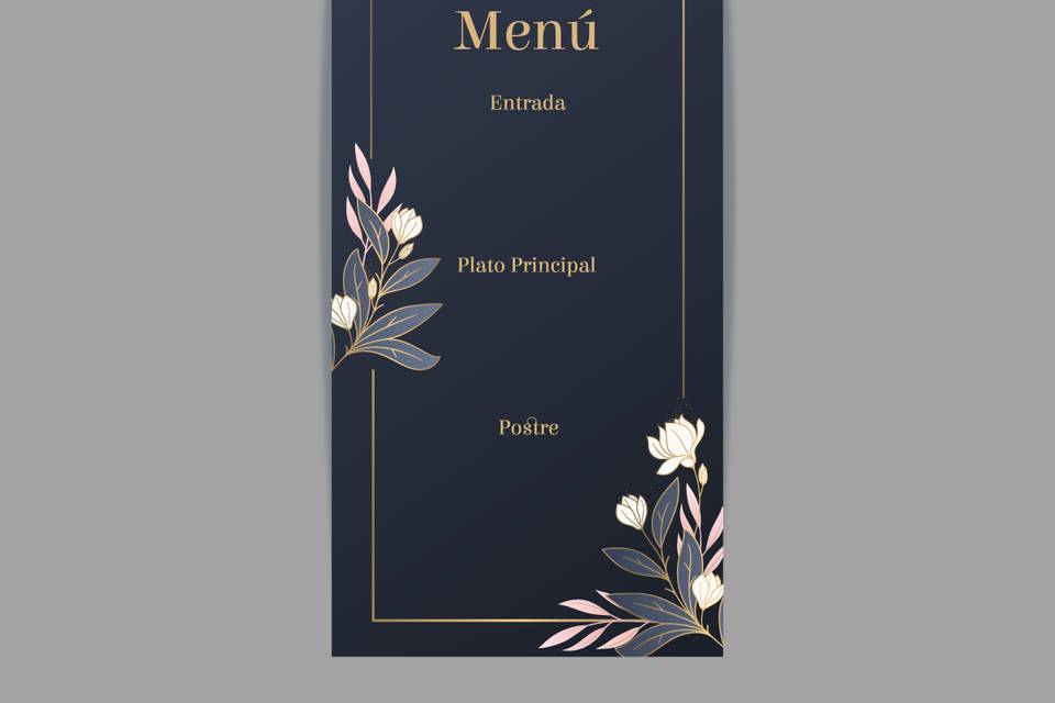 Diseño menú