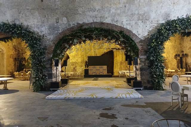 Entrada floral para recepción