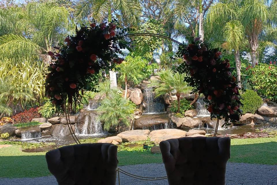 Arcos florales para ceremonia