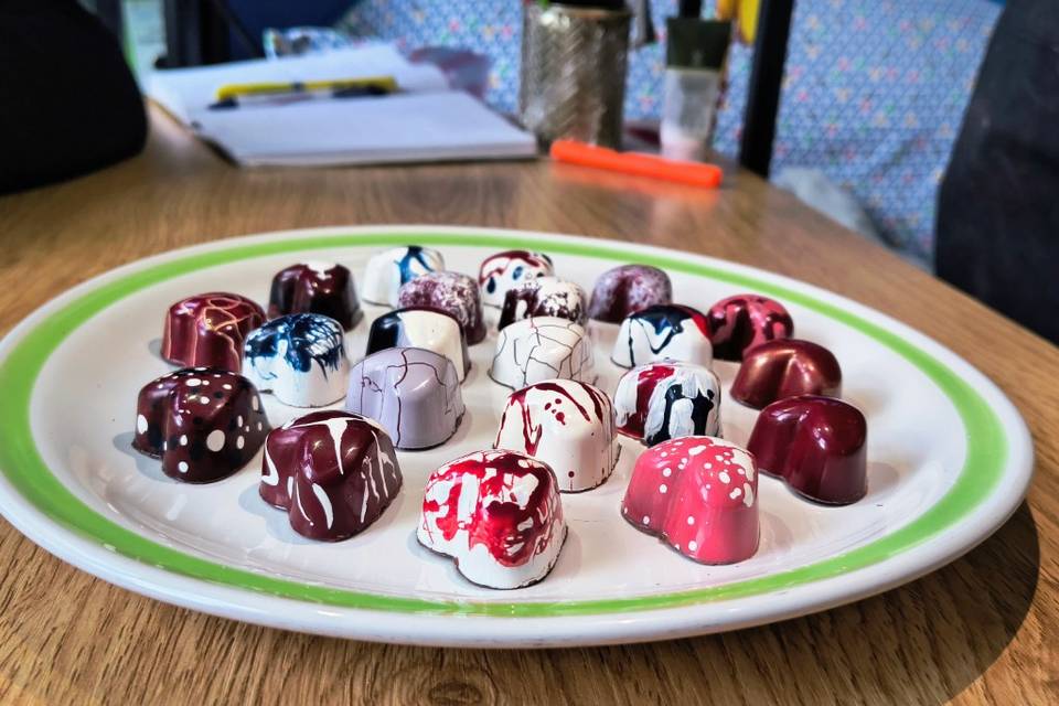 Bombones de día de los enamora