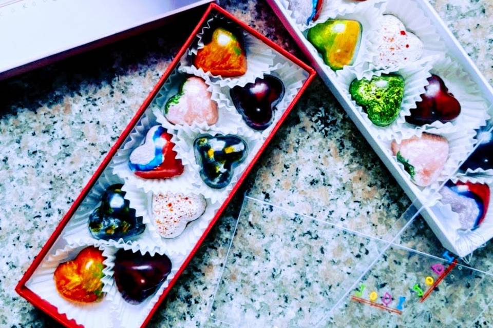 Cajas de 10 chocolates