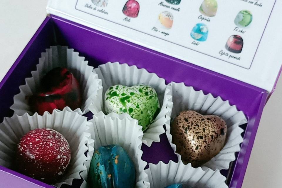 Caja 6 chocolate