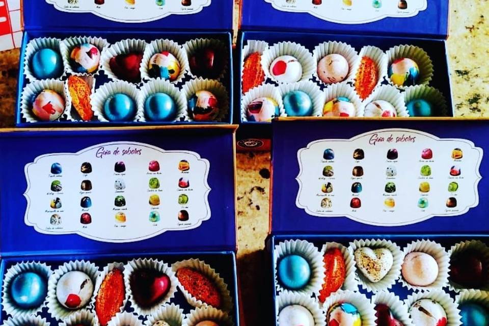 Caja de chocolates tapa magnét
