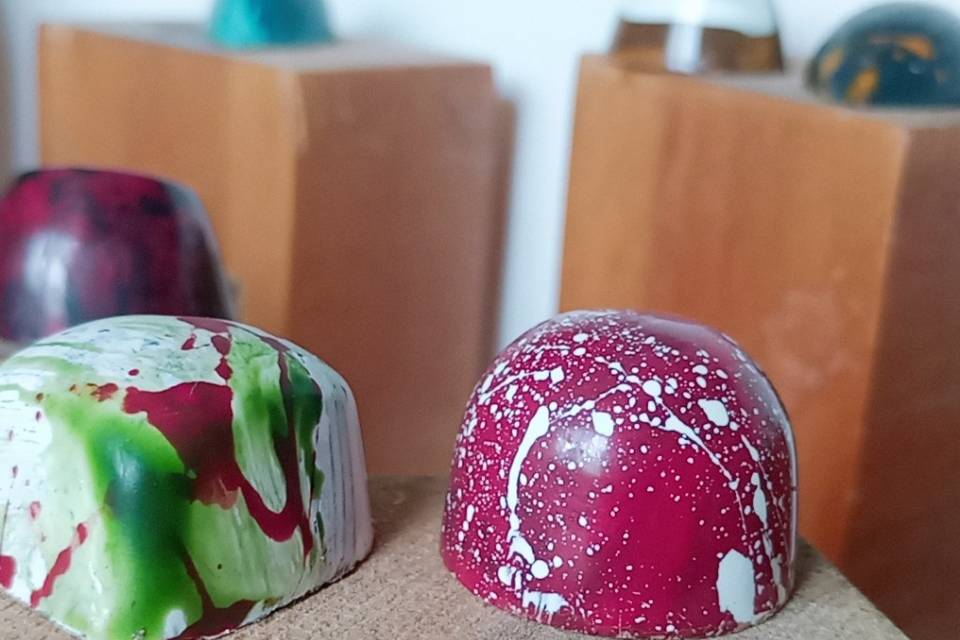 Bombones de mesa de postres